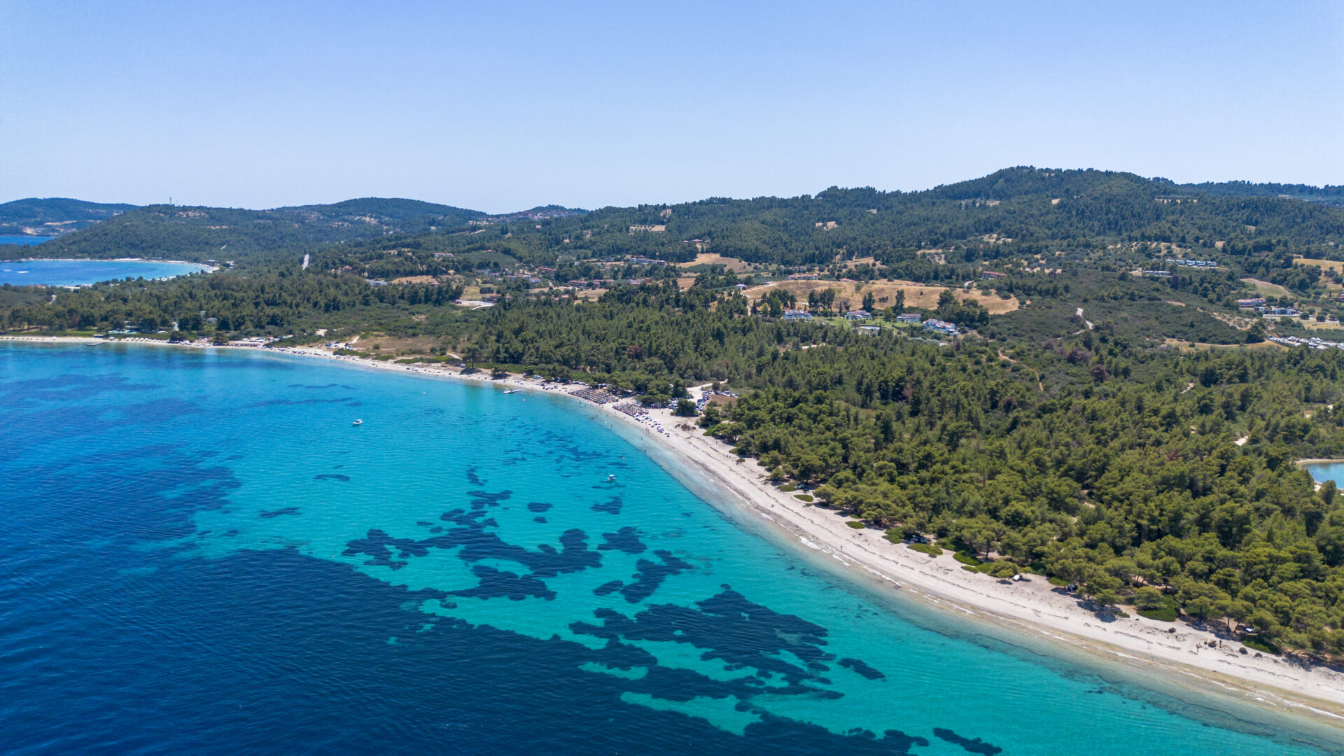 Halkidiki beach crystal water Sithonia Greece
