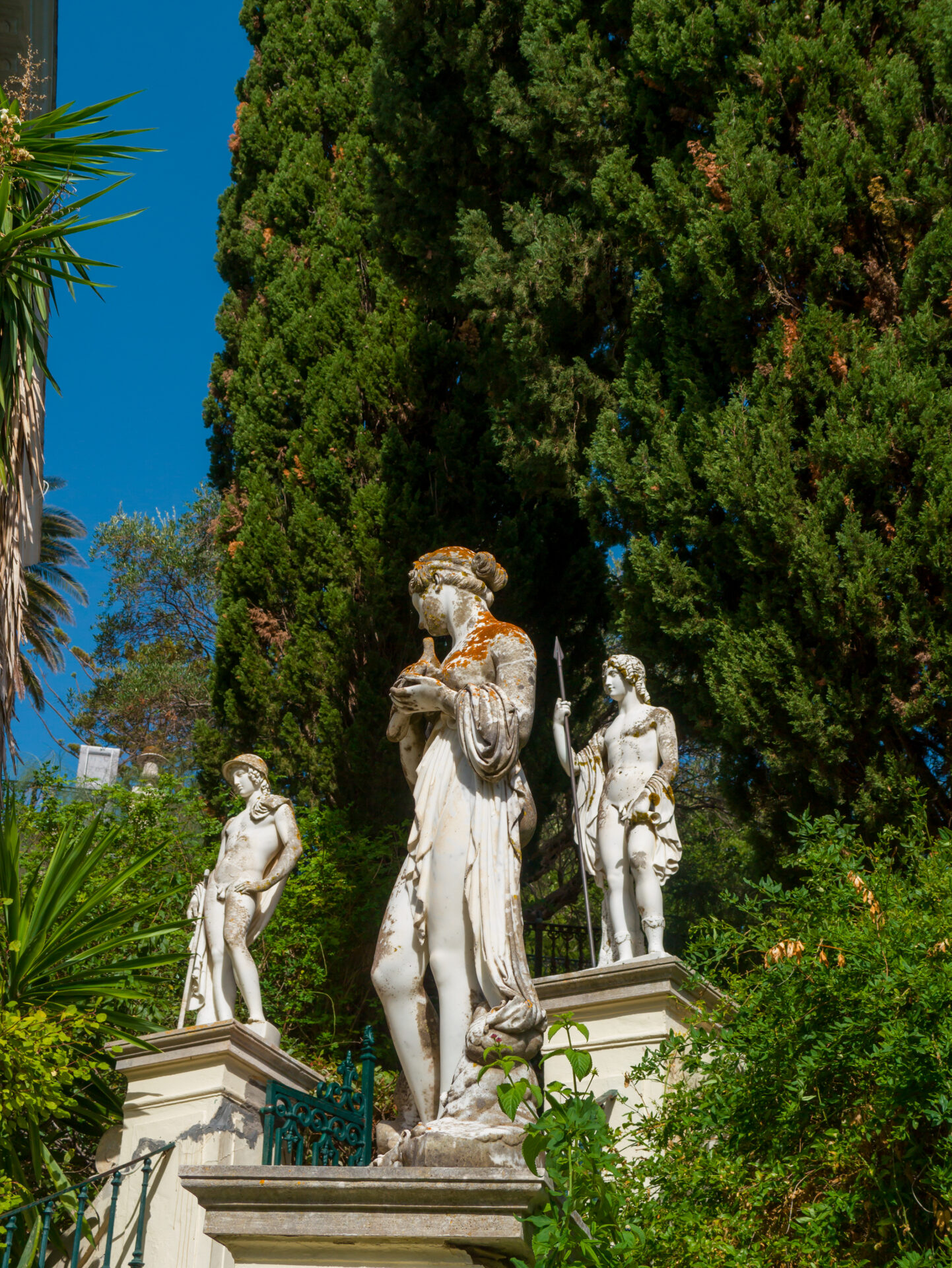 Achilleion Palace, Corfu Terraced gardens of Achilleion Palace in Gastouri, Corfu